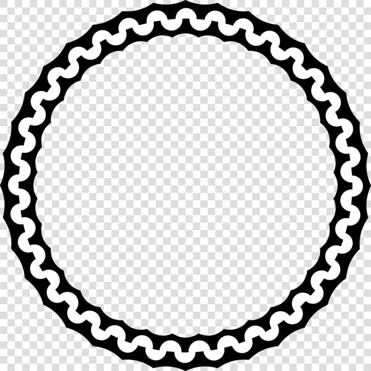 Clip Art Logo Border   White Scalloped Circle Clipart  HD Png DownloadTransparent PNG