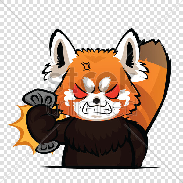 Angry Red Panda Cartoon Clipart Red Panda Giant Panda   Red Panda Angry Clipart  HD Png DownloadTransparent PNG