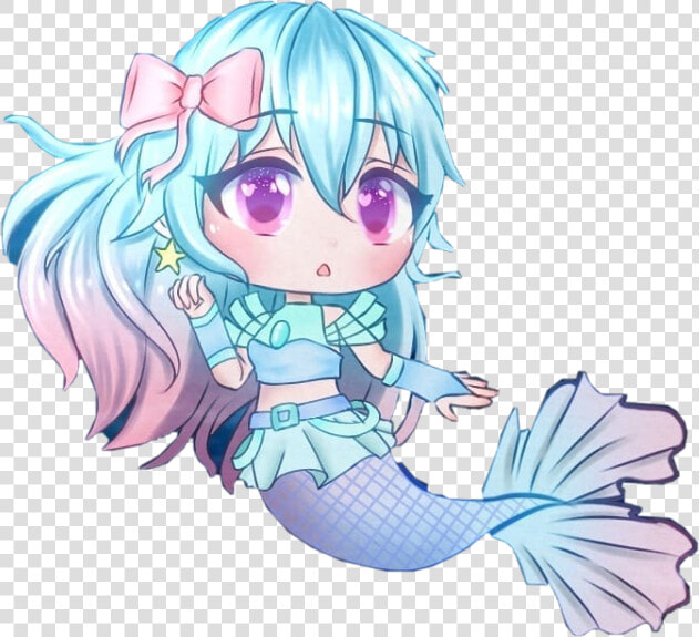  gacha  mermaid  edit  cute  cottoncandygirl   Gacha Mermaid  HD Png DownloadTransparent PNG