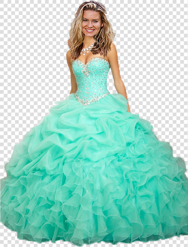 Quinceanera Dresses Color Mint   Puffy Mint Green Quinceanera Dresses  HD Png DownloadTransparent PNG