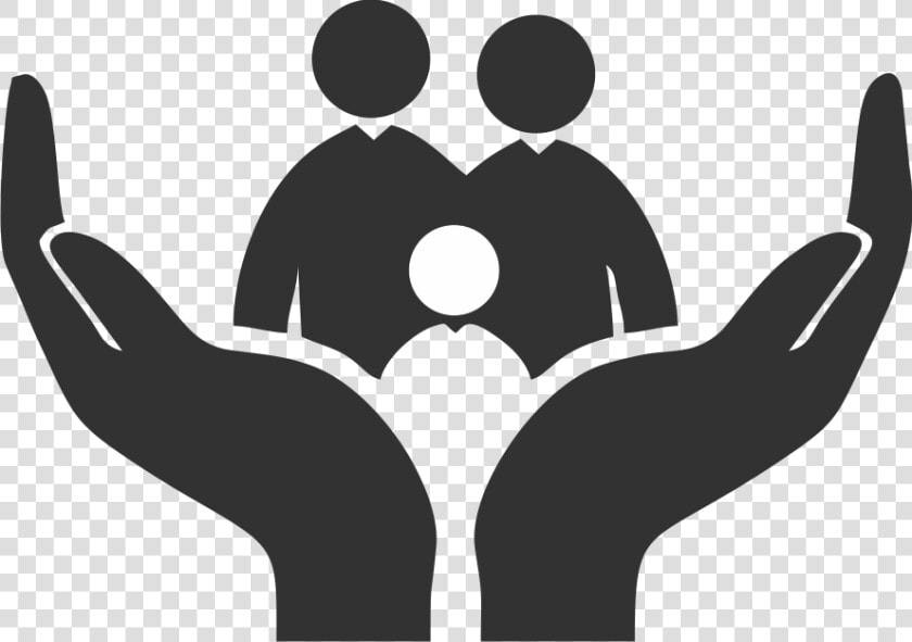 Transparent Happy Family Clipart Black And White   Derecho A La Seguridad Social  HD Png DownloadTransparent PNG