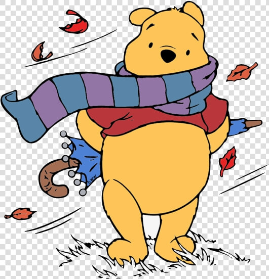 Fall Clipart Windy Pencil And In Color Winnie The Pooh   Winnie The Pooh Windy  HD Png DownloadTransparent PNG