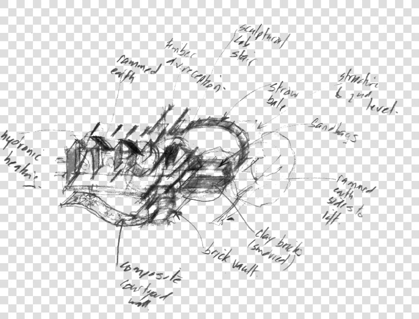 Trench Drawing Sandbags   Sketch  HD Png DownloadTransparent PNG