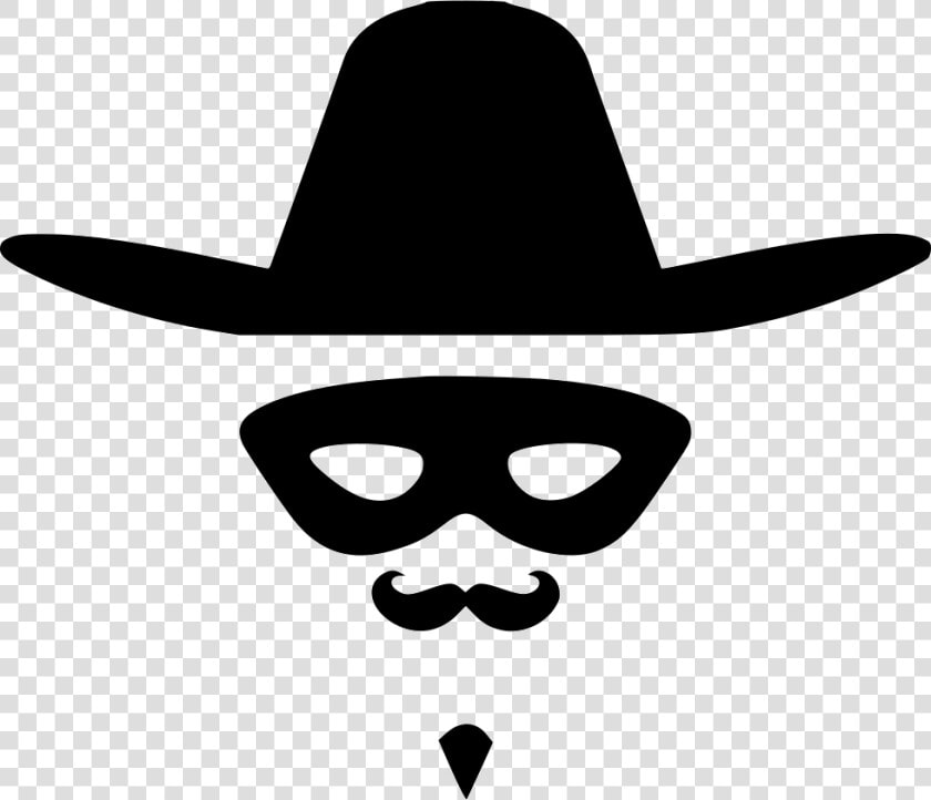 Zorro Hat Face Hero   Zorro Hat Clip Art  HD Png DownloadTransparent PNG