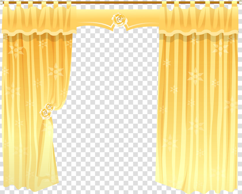 Curtain Clipart Transparent   Yellow With Curtains Background  HD Png DownloadTransparent PNG