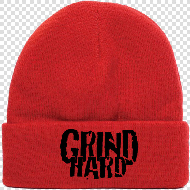 Red Grind Hard Beanie   Png Download  Transparent PngTransparent PNG