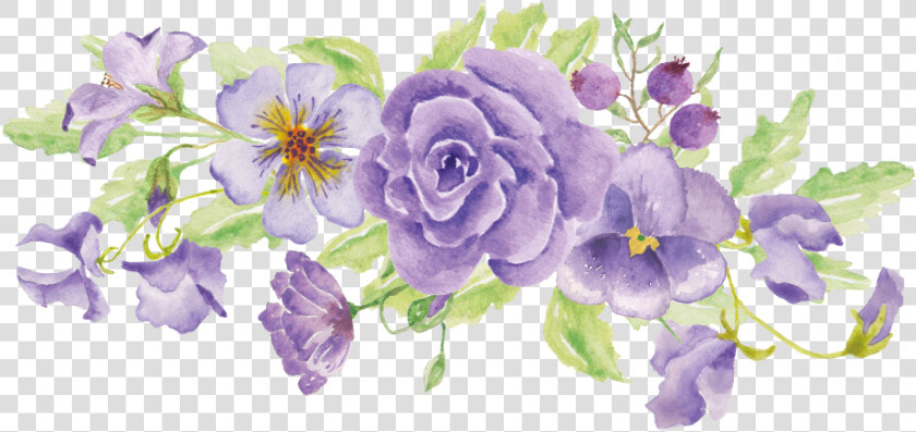  flowers  floral  ftestickers  purple  flower  watercolor   Watercolor Transparent Purple Flower  HD Png DownloadTransparent PNG