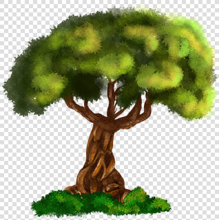 Tree  Digital  Art  Forest  Fantasy  Trees  Landscape   Illustration  HD Png DownloadTransparent PNG