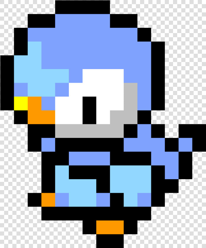 Pokemon Pixel Art Piplup  HD Png DownloadTransparent PNG