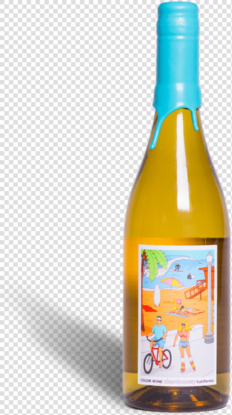 Color Wine Chardonnay   Glass Bottle  HD Png DownloadTransparent PNG