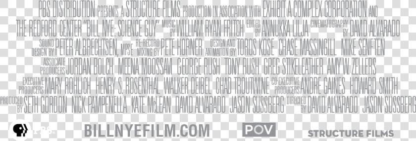 Film Credits  HD Png DownloadTransparent PNG