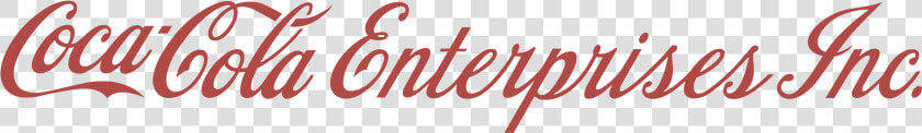 Coca Cola Enterprises Inc Logo Png Transparent   Coca Cola  Png DownloadTransparent PNG