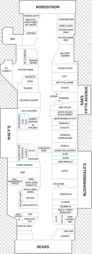 Map Of Gardens Mall West Palm Beach  HD Png DownloadTransparent PNG