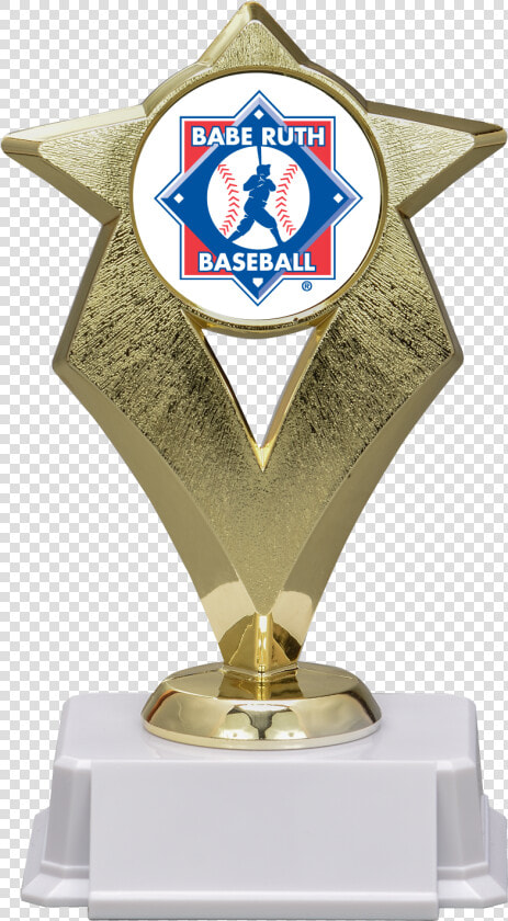 Gold Star Trophy   Babe Ruth Baseball  HD Png DownloadTransparent PNG