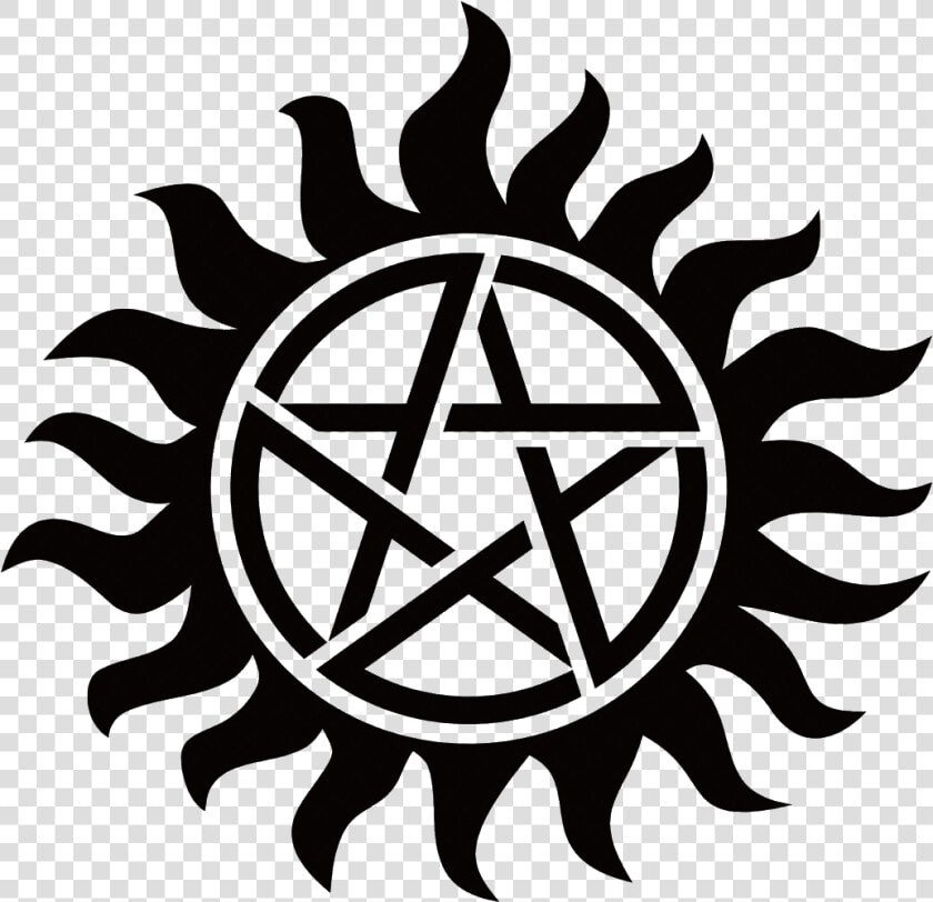 Star In Sun Tattoo   Supernatural Tattoo  HD Png DownloadTransparent PNG