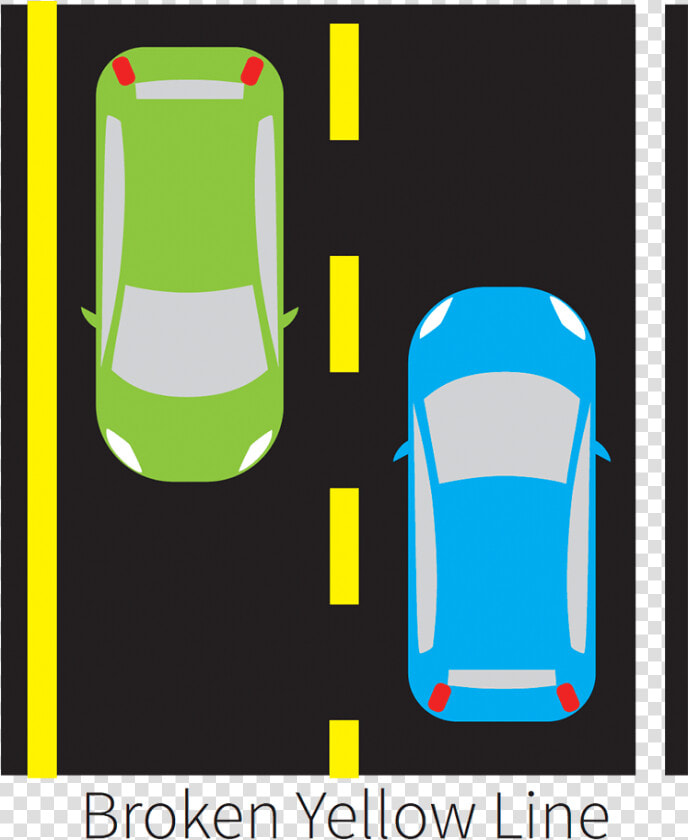 Transparent Pavement Png   Broken Yellow Line Road  Png DownloadTransparent PNG