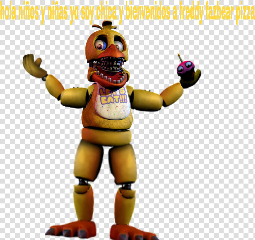  unwithered Unwithered Chica  fnaf  scoot Cawnton   Full Body Fnaf 2 Withered Chica  HD Png DownloadTransparent PNG