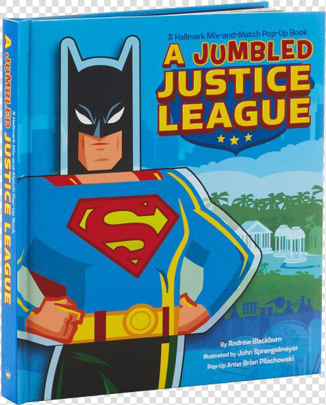 A Jumbled Justice League Mix  amp  Match Pop Up Book   Cartoon  HD Png DownloadTransparent PNG