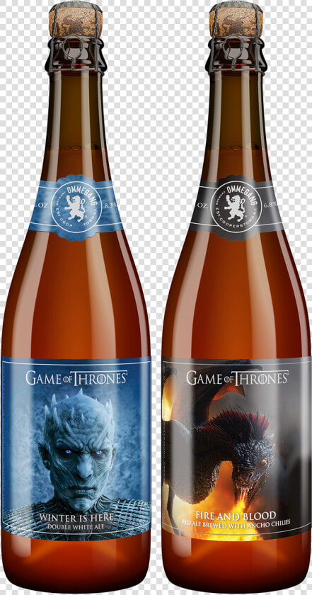 Ommegang Game Of Thrones Fire And Blood 2017 Bottle   Ommegang Game Of Thrones Beer  HD Png DownloadTransparent PNG