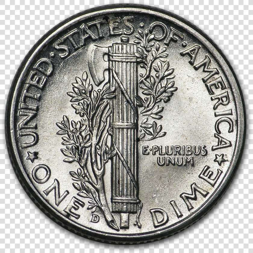 1941 D Mercury Dime Bu   Cash  HD Png DownloadTransparent PNG