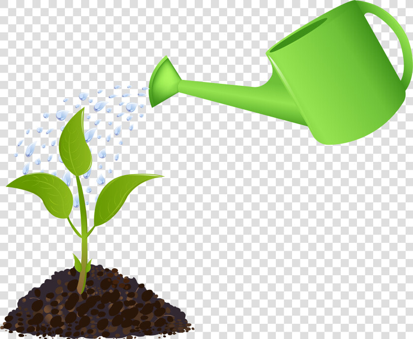 Garden Clipart Water Garden   Watering A Plant  HD Png DownloadTransparent PNG