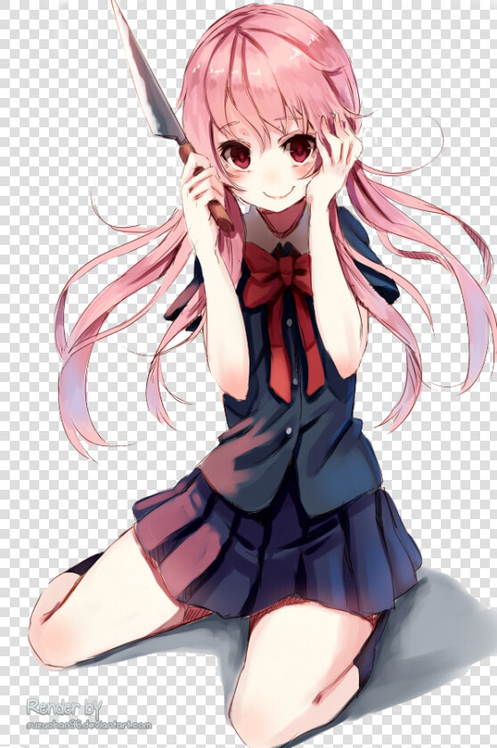 Thumb Image   Mirai Nikki Yuno Fanart  HD Png DownloadTransparent PNG