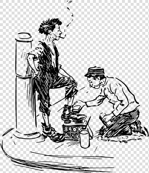 Shoe Shiner Vector Image   Shoe Polisher Clipart  HD Png DownloadTransparent PNG