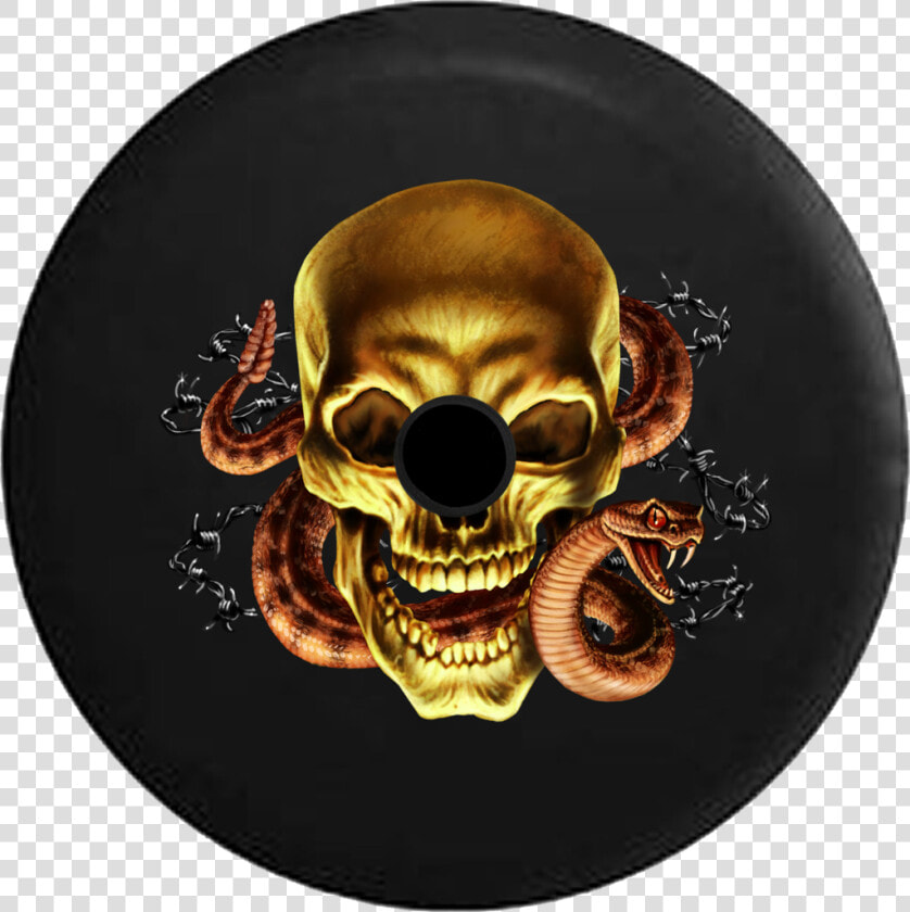 Rattlesnake And Skull  HD Png DownloadTransparent PNG