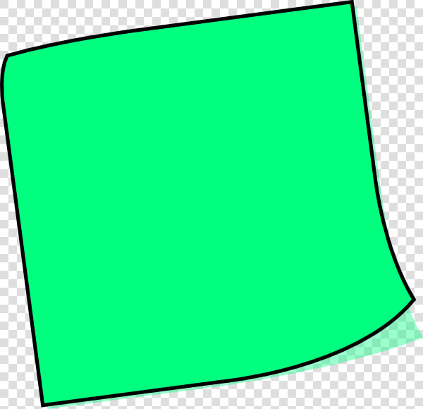 Clip Art At Clker   Green Post It Clip Art  HD Png DownloadTransparent PNG