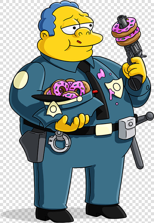 Transparent Police Clip Art   Simpsons Chief Wiggum  HD Png DownloadTransparent PNG