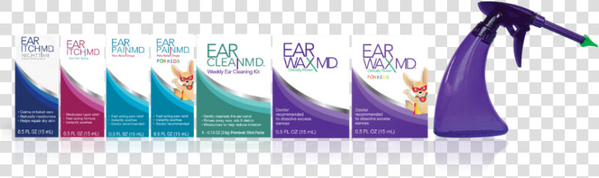 Ear Care Md Product Line Up   Ear Drop  HD Png DownloadTransparent PNG