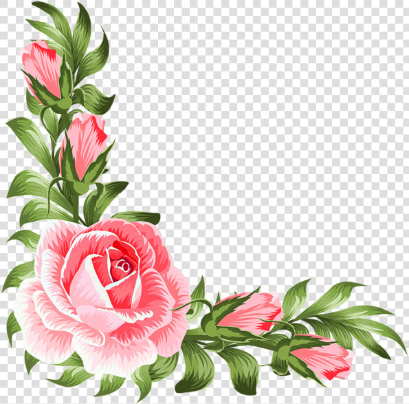 Corner Flower Clipart   Transparent Floral Corner Png  Png DownloadTransparent PNG