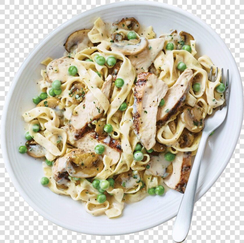 Chicken Alfredo With Peas And Mushrooms  HD Png DownloadTransparent PNG