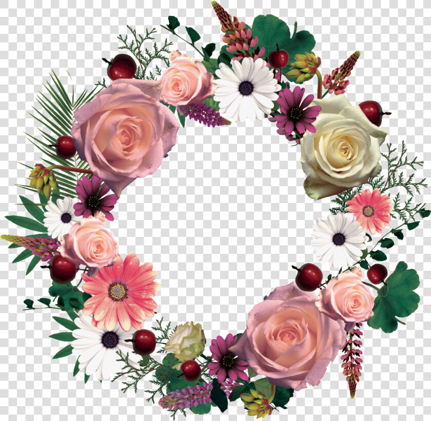 This Graphics Is Hand Painted Flower Garland Png Transparent   Portable Network Graphics  Png DownloadTransparent PNG