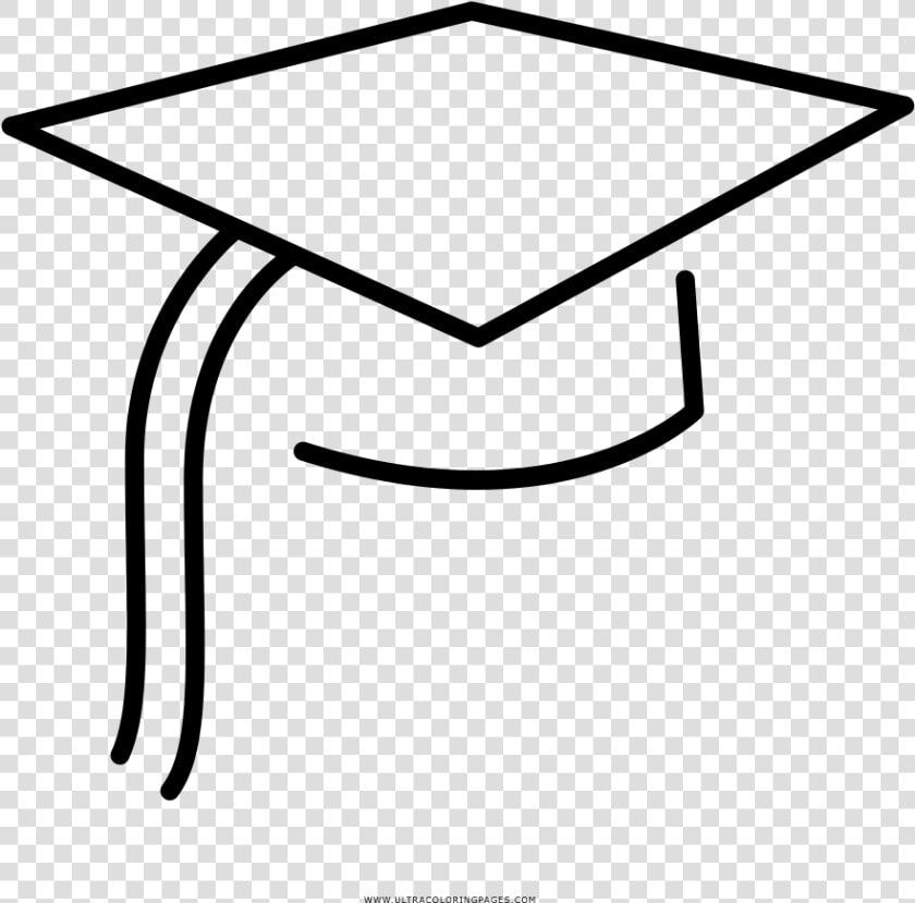 Mortar Board Coloring Page   Line Art  HD Png DownloadTransparent PNG