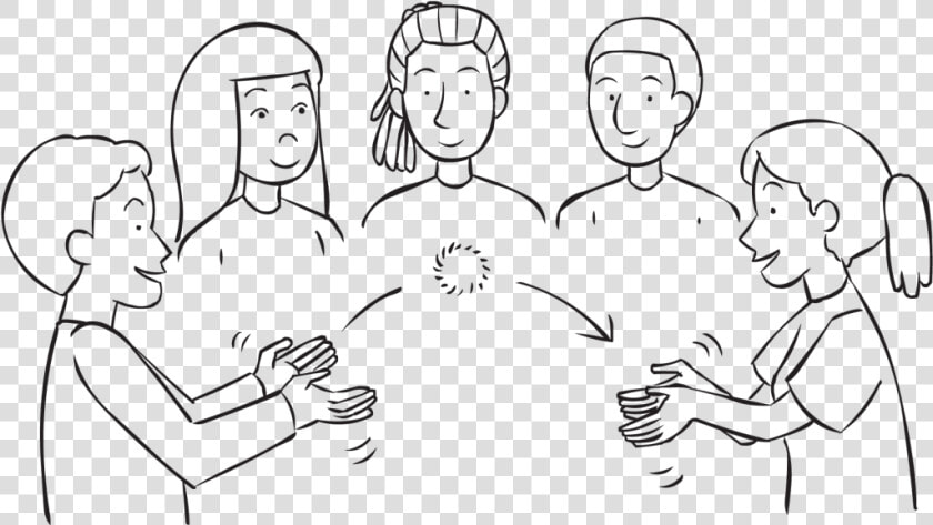 People Passing A Soft Ball In A Circle  As Seen In   Passing Ball In Circle  HD Png DownloadTransparent PNG