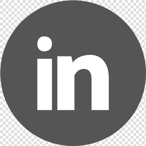 Social Linkedin Circle Gray 32   Circle  HD Png DownloadTransparent PNG