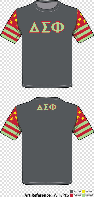 Delta Sigma Phi Men S Short Sleeve Performance Shirt   Tricouri Simple Bumbac Copii  HD Png DownloadTransparent PNG