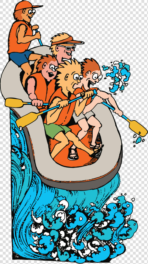 Clip Art Clipart River Rafting   Cartoon White Water Rafting  HD Png DownloadTransparent PNG