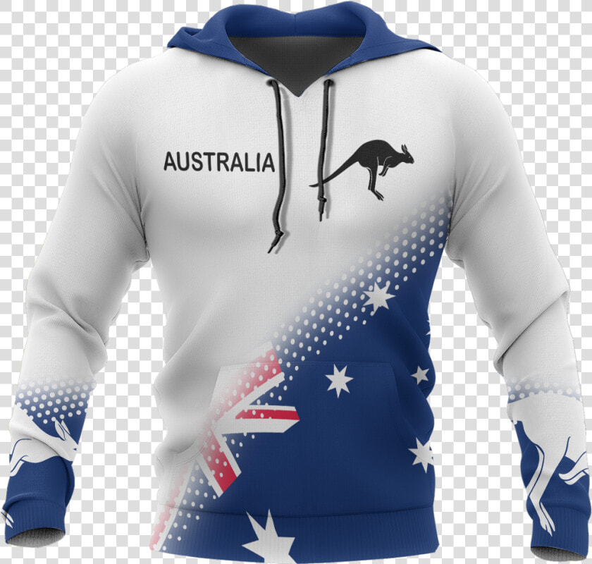 Australia Flag Zip Hoodie Dots Version Nnk  HD Png DownloadTransparent PNG