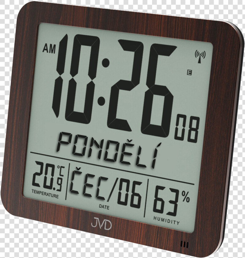 Radio controlled Digital Clock With An Alarm Clock  HD Png DownloadTransparent PNG