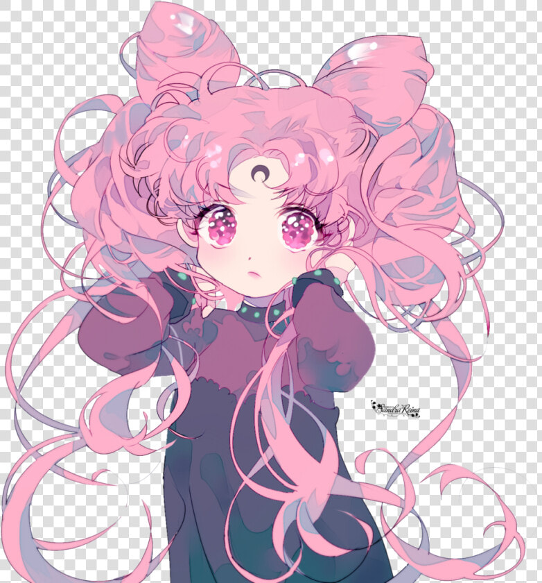 Sailor Moon  Anime  And Chibiusa Image   Chibi Black Lady Sailor Moon  HD Png DownloadTransparent PNG