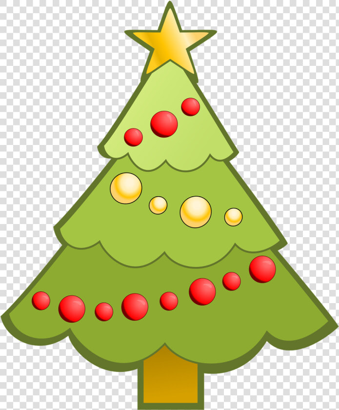 Christmas Tree Clip Art   Simple Clip Art Christmas Tree  HD Png DownloadTransparent PNG