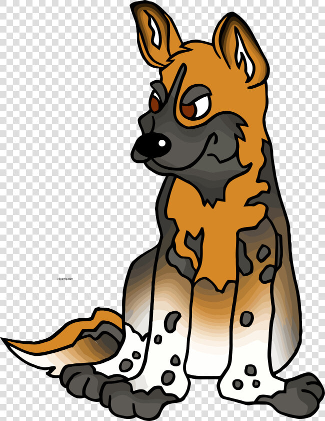 Dog Clipart Wild Animals   African Wild Dog Clipart  HD Png DownloadTransparent PNG