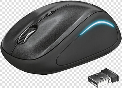 Trust Yvi Wireless Mouse Black   Kablosuz Fare  HD Png DownloadTransparent PNG