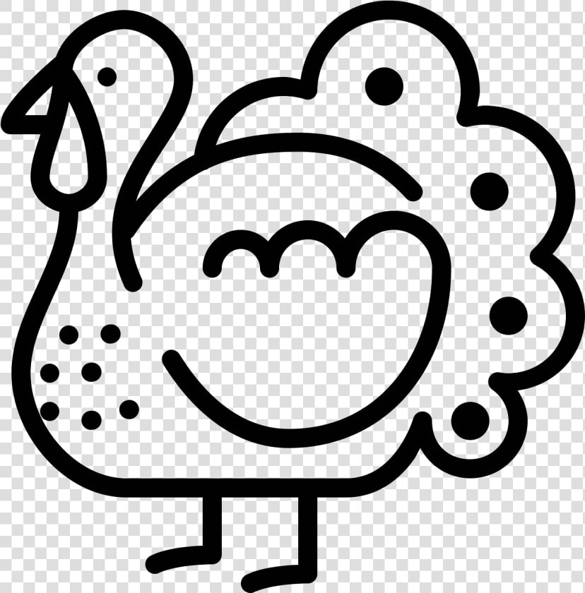 Transparent Turkey Outline Clipart   Cartoon Turkey Outline  HD Png DownloadTransparent PNG