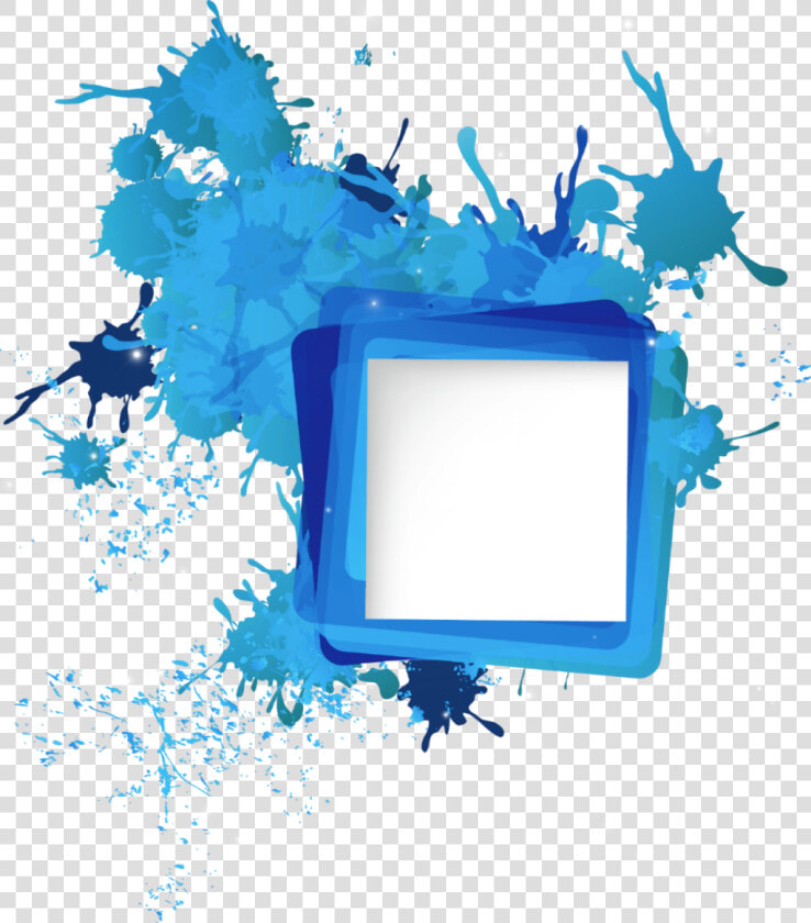 Border Kpop Aesthetic Tumblr Frame Abstract Splash   Blue Splash Background Png  Transparent PngTransparent PNG