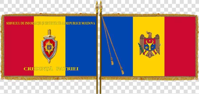 Flag Of The Information And Security Service Of Moldova   Moldova Flag Both Sides  HD Png DownloadTransparent PNG