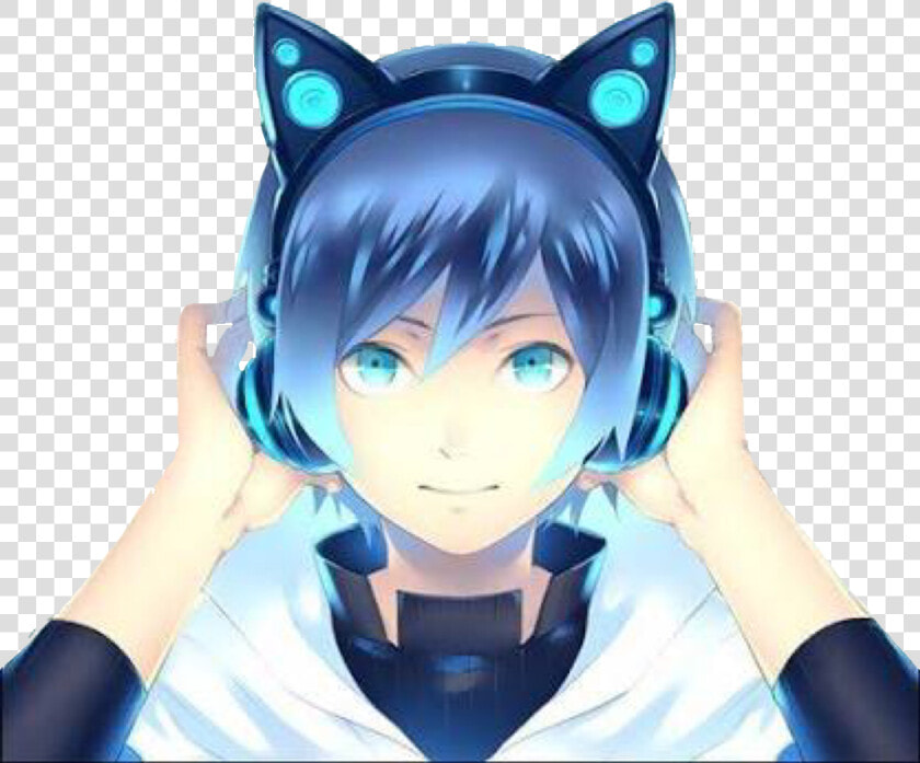 Transparent Anime Headphones Png   Cat Ear Headphone Anime  Png DownloadTransparent PNG