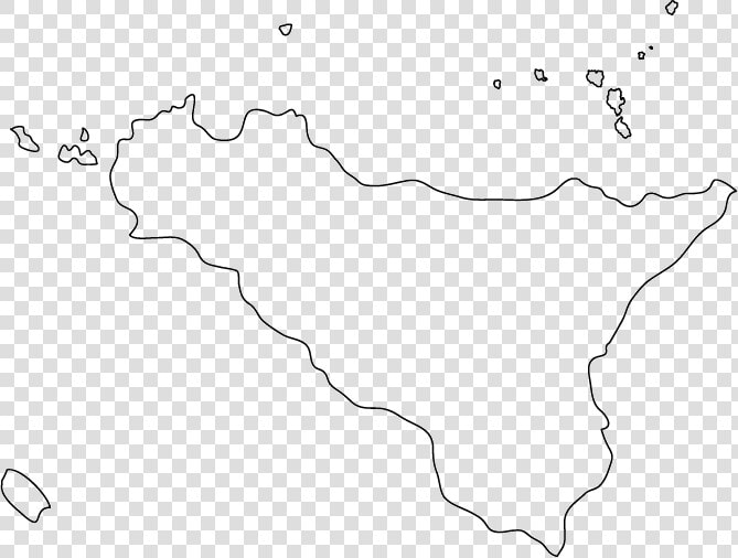 Blank Map Of Sicily  HD Png DownloadTransparent PNG